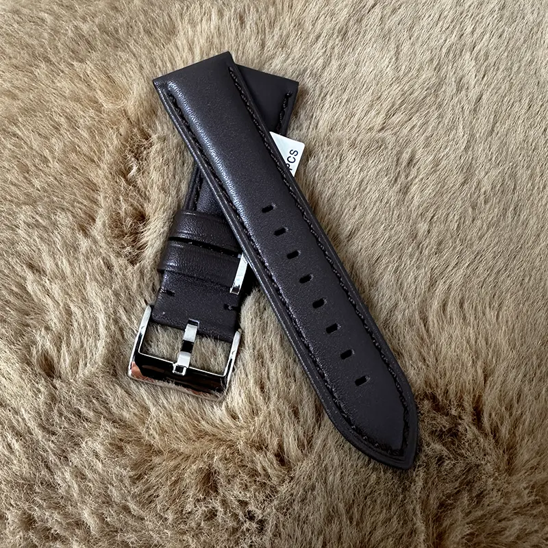 24mm Coffee Ruxiang Sweat-Resistant Watch Strap – Replacement Band